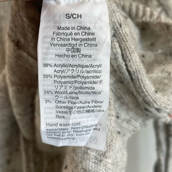 Madewell Donegal Evercrest Turtleneck Sweater, Gray, Size S - Picture 8 of 8